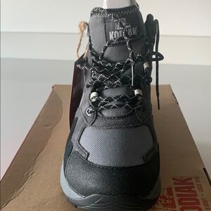 Kodiak Waterproof Black and Gray Boots. excellent, new never warn